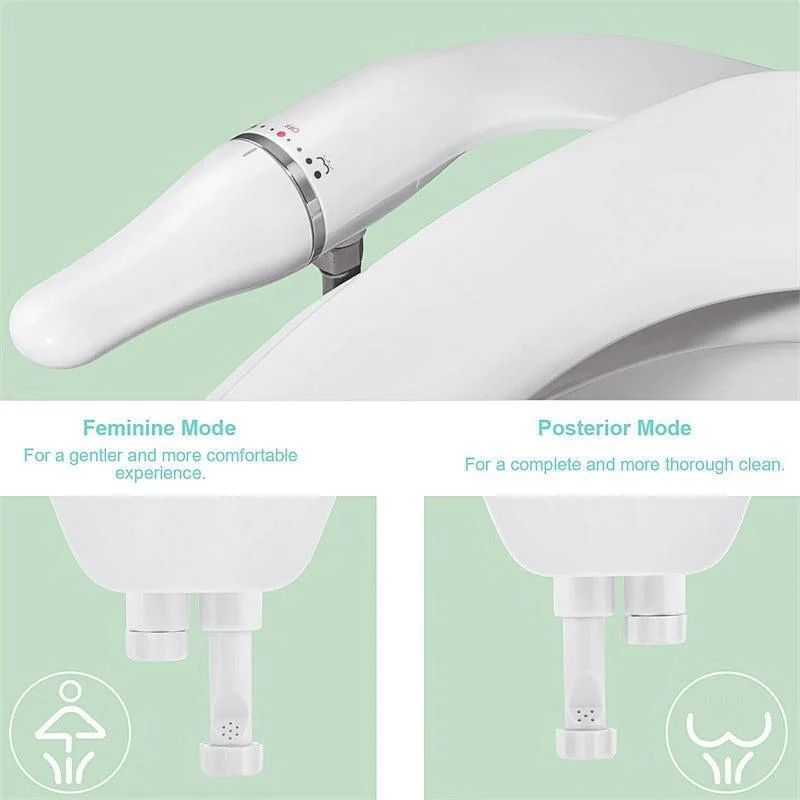 Toilet Bidet Ultra Slim Bidet Toilet Seat Attachment With Brass Inlet -Bathlova