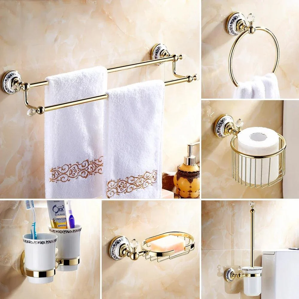 Toilet Paper Holder Towel Rack Tissue Holder Cup Robe Bathroom Accessory -Bathlova