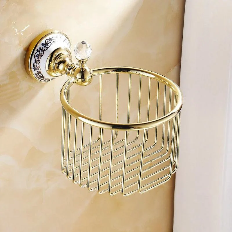 Toilet Paper Holder Towel Rack Tissue Holder Cup Robe Bathroom Accessory -Bathlova