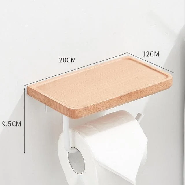 Toilet Tissue Roll Holders Wall Mount with Self Screw for Small Items -Bathlova