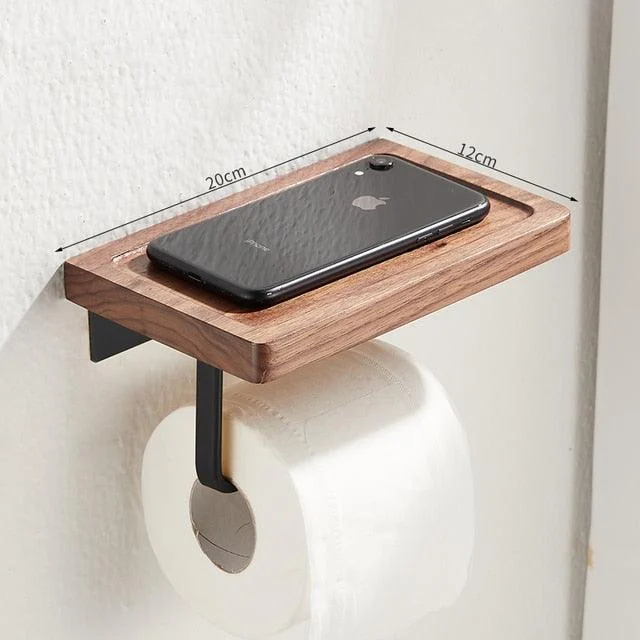 Toilet Tissue Roll Holders Wall Mount with Self Screw for Small Items -Bathlova