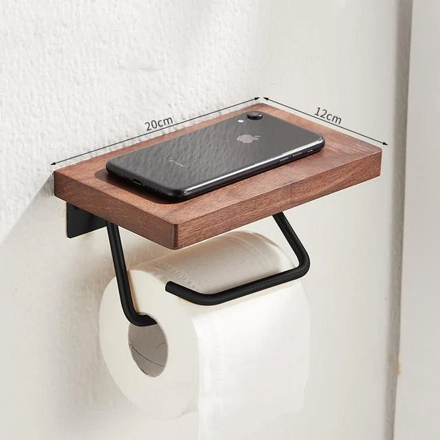 Toilet Tissue Roll Holders Wall Mount with Self Screw for Small Items -Bathlova