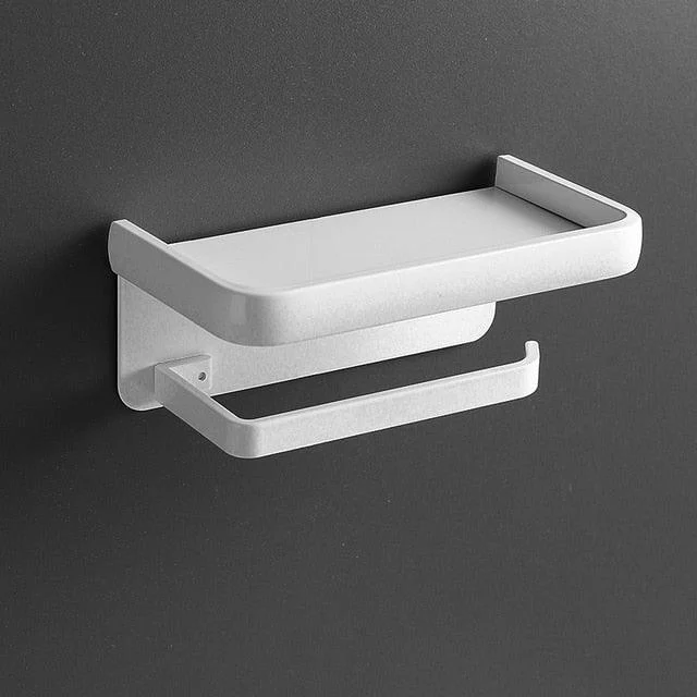 Toilet Tissue Roll Holders Wall Mount with Self Screw for Small Items -Bathlova