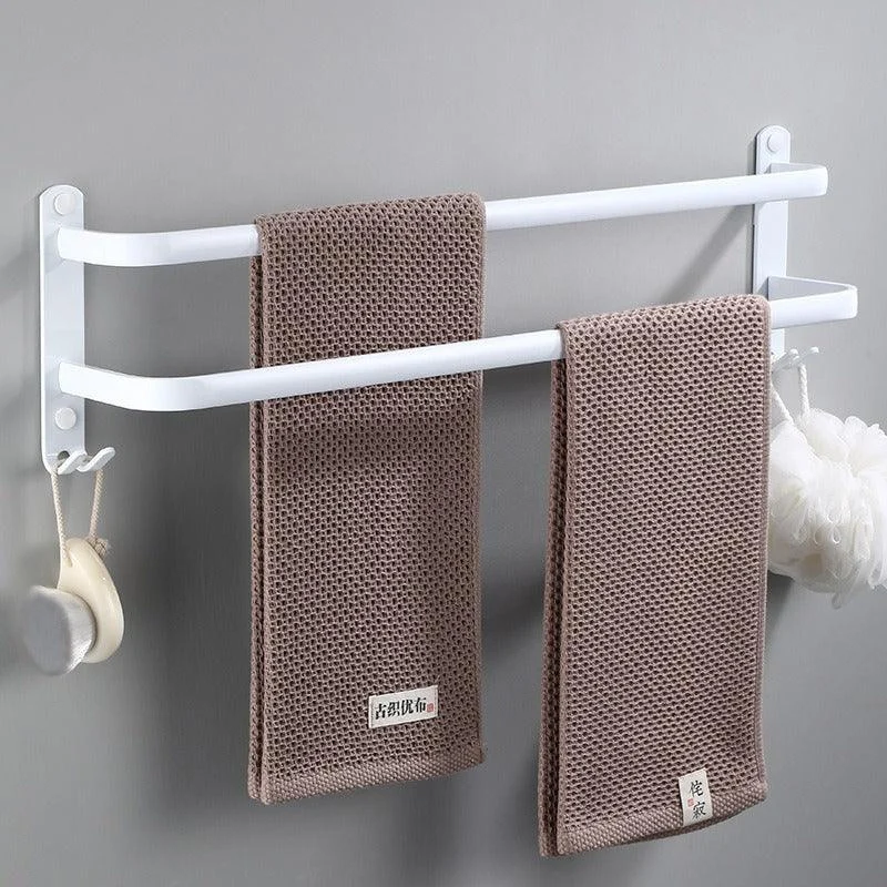 Towel Hanger Wall Mounted Towel Rack Bathroom Space Aluminum Towel Bar -Bathlova