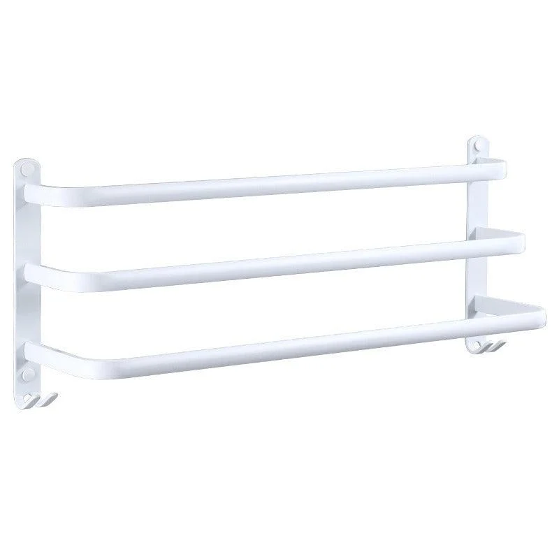 Towel Hanger Wall Mounted Towel Rack Bathroom Space Aluminum Towel Bar -Bathlova