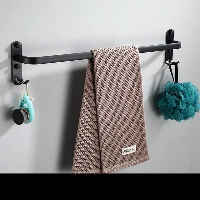 Towel Hanger Wall Mounted Towel Rack Bathroom Space Aluminum Towel Bar -Bathlova