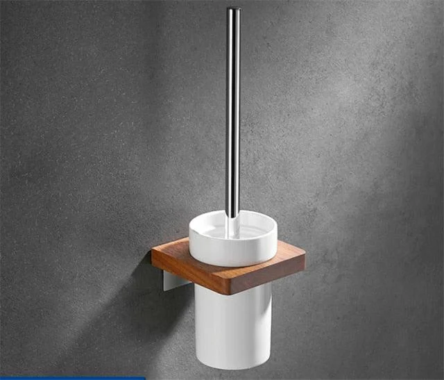 Towel Rack Hooks Towel Holder Corner Shelf Paper Toilet Brush Holder -Bathlova