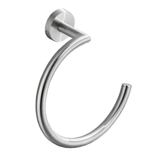 Towel Ring Semi-Circular Stainless Steel Towel Ring Towel Holder -Bathlova