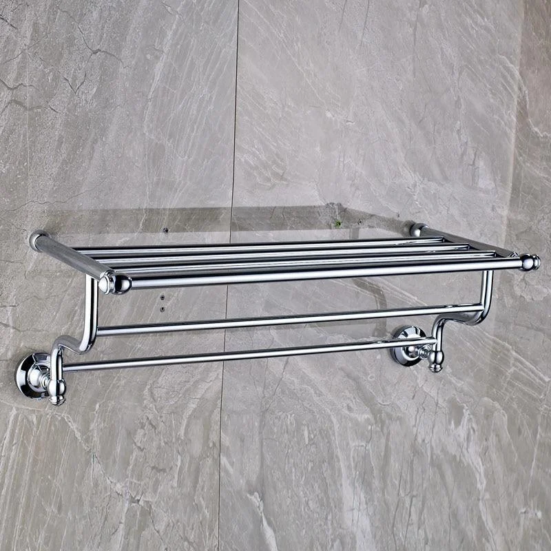 Towel Shelf Bar Storage Holder Bathroom Accessory -Bathlova