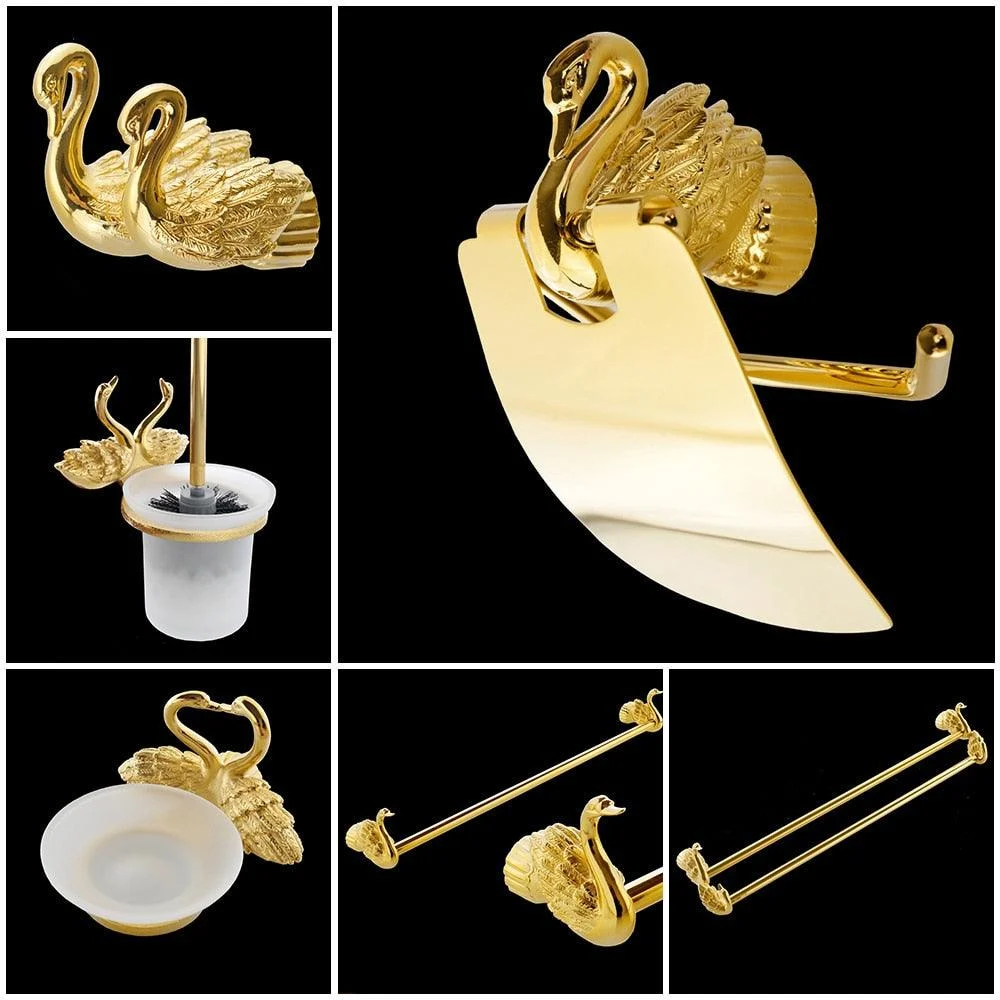 Towel Toilet Paper Holder Accessory Gold Bathroom Accessories -Bathlova