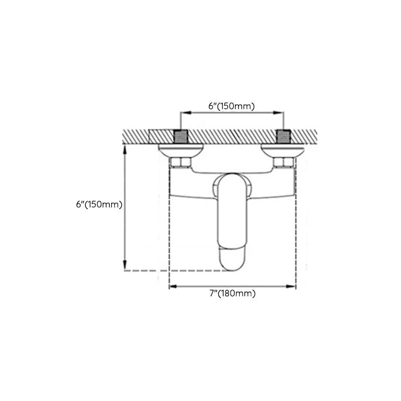 Tradition Fixed Bathtub Tap Wall Mount Lever Handle Tub Tap -Bathlova