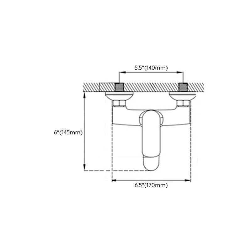 Tradition Fixed Bathtub Tap Wall Mount Lever Handle Tub Tap -Bathlova