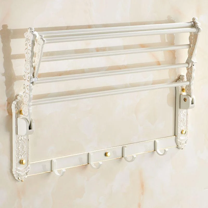 Traditional Bath Hardware Set White Bathroom Accessories Hardware Set -Bathlova