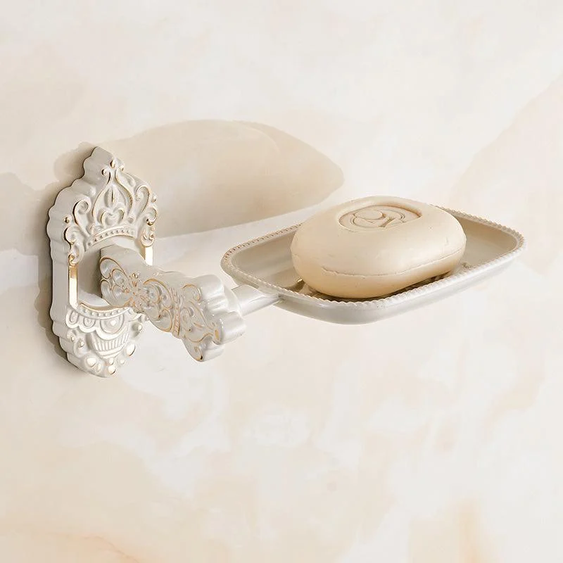 Traditional Bath Hardware Set White Bathroom Accessories Hardware Set -Bathlova