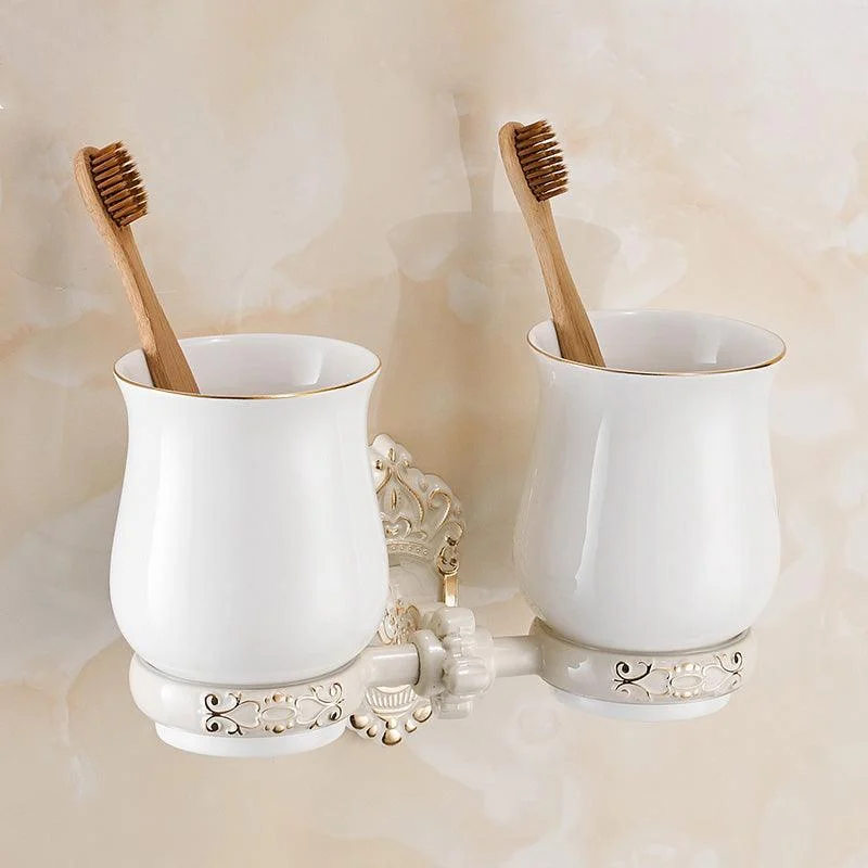 Traditional Bath Hardware Set White Bathroom Accessories Hardware Set -Bathlova