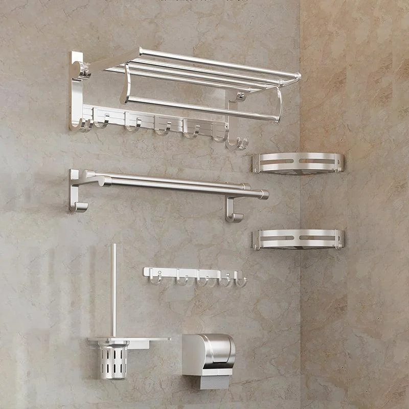 Traditional Bath Shelf Stainless Steel Paper Holder Bathroom Accessories Hardware Set -Bathlova