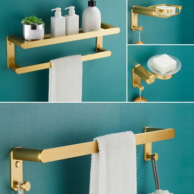 Traditional Bathroom Accessories Hardware Set Gold Bathroom Accessory Kit -Bathlova