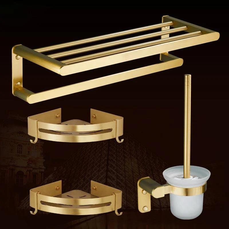 Traditional Bathroom Accessories Hardware Set Gold Bathroom Accessory Kit -Bathlova