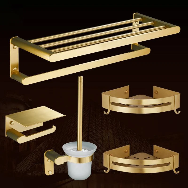 Traditional Bathroom Accessories Hardware Set Gold Bathroom Accessory Kit -Bathlova