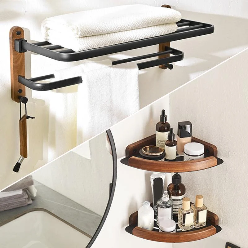 Traditional Bathroom Accessory As Individual Or As a Set in Black -Bathlova