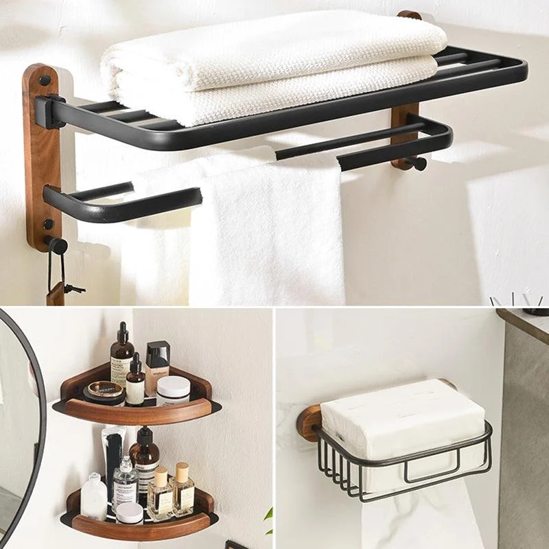 Traditional Bathroom Accessory As Individual Or As a Set in Black -Bathlova