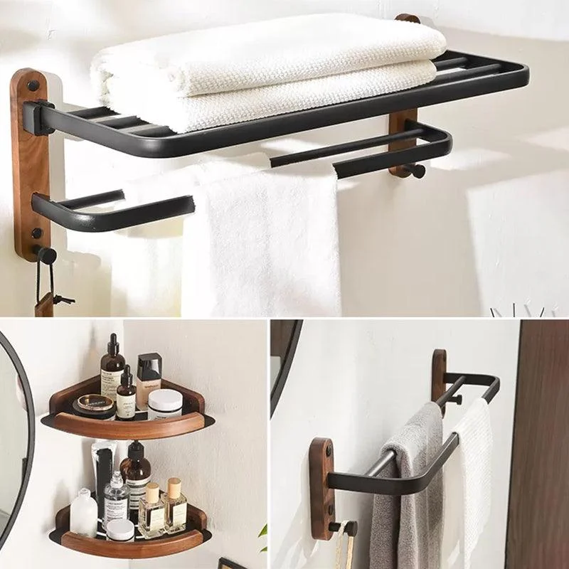 Traditional Bathroom Accessory As Individual Or As a Set in Black -Bathlova