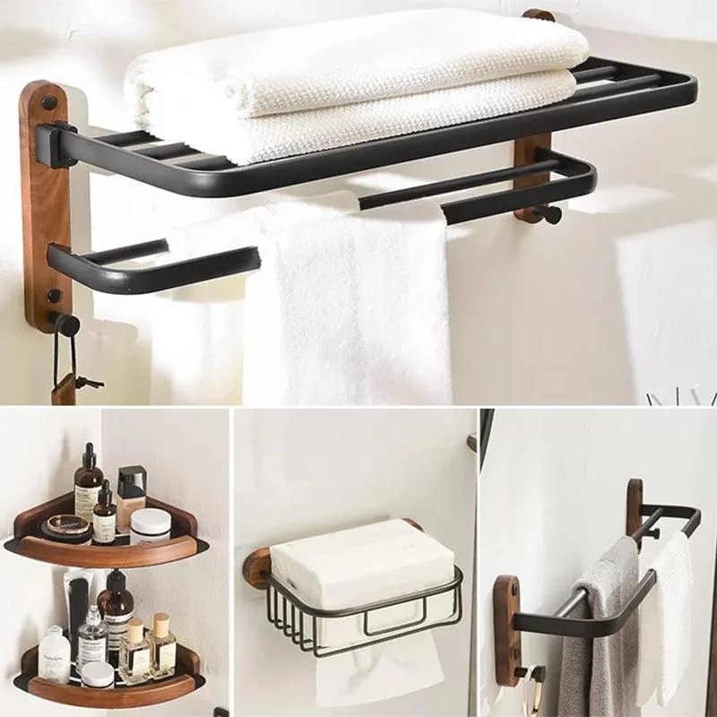 Traditional Bathroom Accessory As Individual Or As a Set in Black -Bathlova