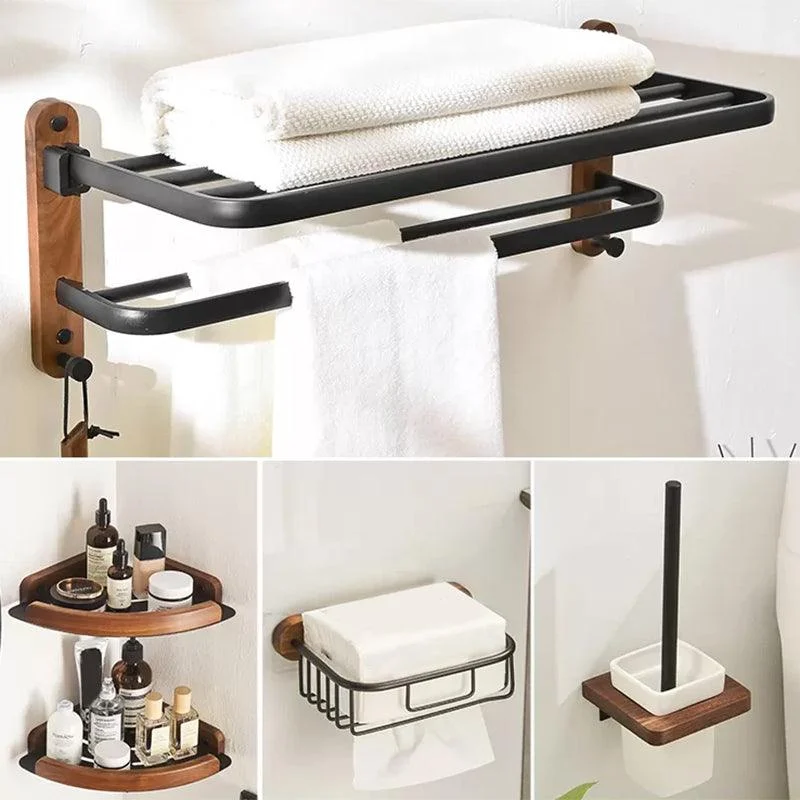 Traditional Bathroom Accessory As Individual Or As a Set in Black -Bathlova