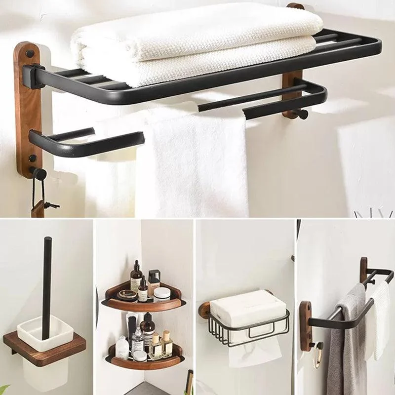 Traditional Bathroom Accessory As Individual Or As a Set in Black -Bathlova