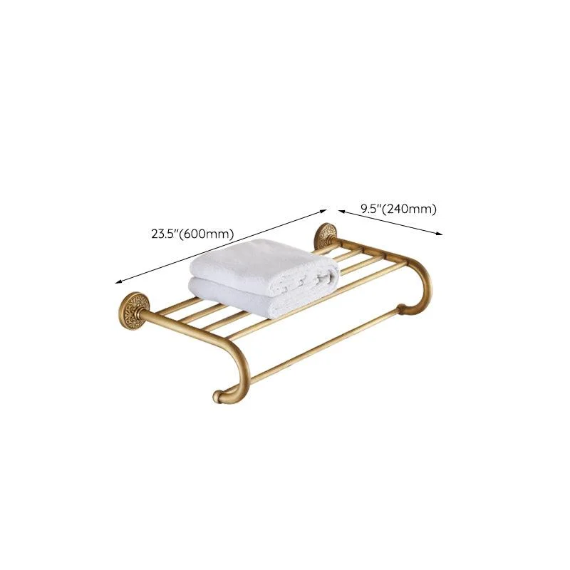 Traditional Bathroom Accessory Kit Gold Paper Holder Bathroom Set -Bathlova