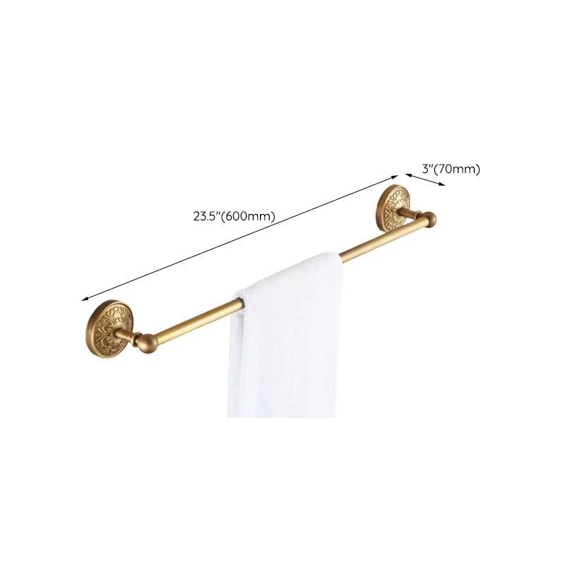 Traditional Bathroom Accessory Kit Gold Paper Holder Bathroom Set -Bathlova