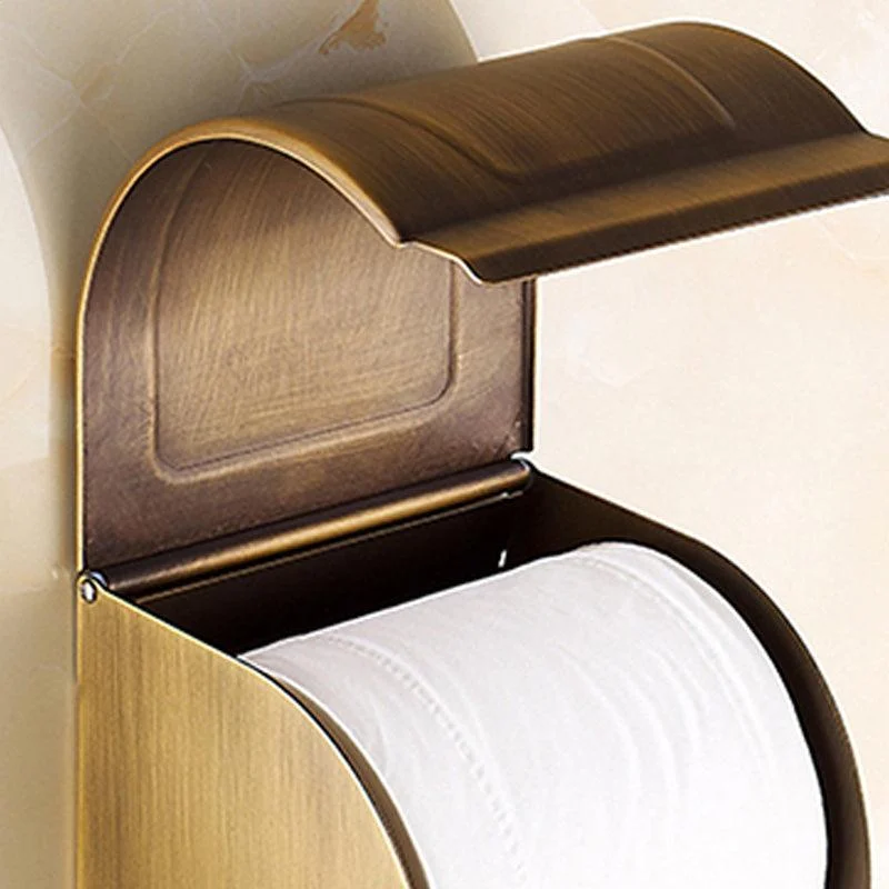 Traditional Bathroom Accessory Kit Gold Paper Holder Bathroom Set -Bathlova