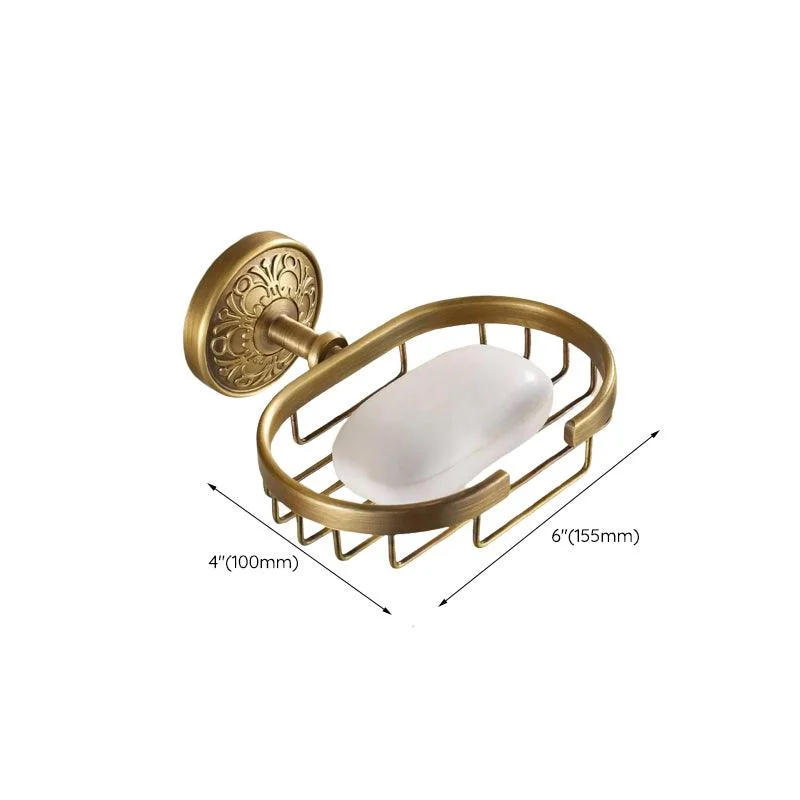 Traditional Bathroom Accessory Kit Gold Paper Holder Bathroom Set -Bathlova