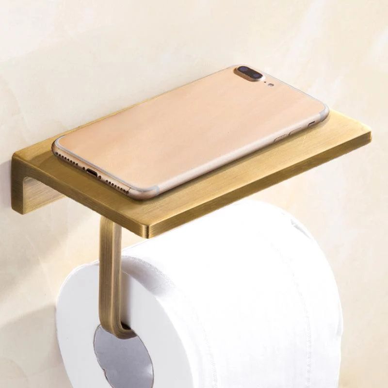 Traditional Bathroom Accessory Kit Gold Paper Holder Bathroom Set -Bathlova