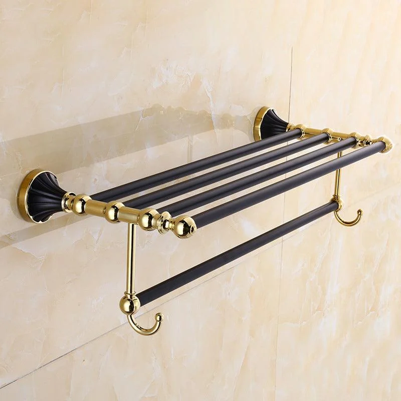 Traditional Bathroom Accessory Kit Towel Bar Bath Shelf Black Bath Hardware Set -Bathlova