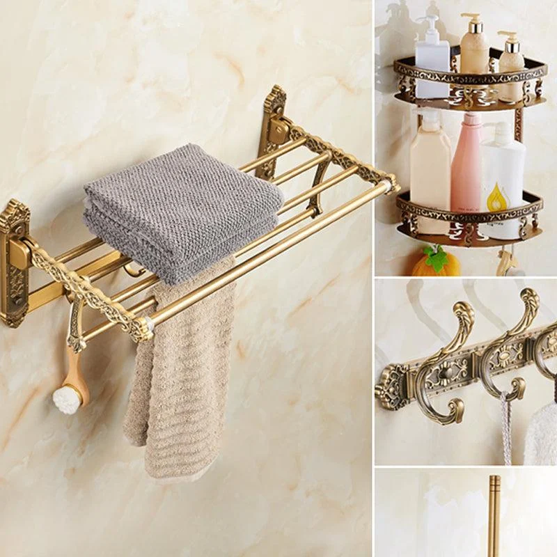 Traditional Bathroom Accessory Set Gold Bathroom Accessory Kit -Bathlova