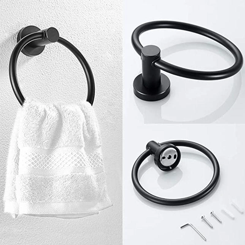 Traditional Bathroom Hardware Accessory Kit Towel Ring/Robe Hooks/ Towel Bar -Bathlova