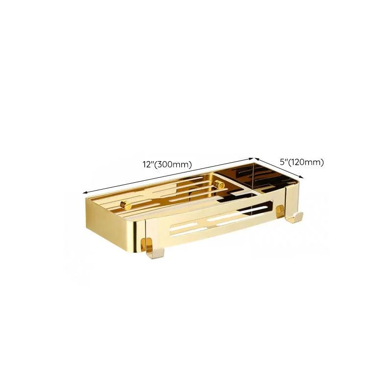 Traditional Bathroom Hardware Gold Bath Shelf Bathroom Accessory Kit -Bathlova