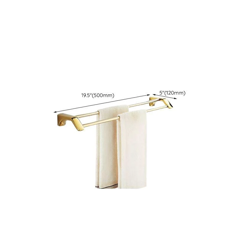 Traditional Bathroom Hardware Gold Bath Shelf Bathroom Accessory Kit -Bathlova