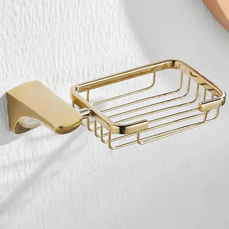 Traditional Bathroom Hardware Gold Bath Shelf Bathroom Accessory Kit -Bathlova