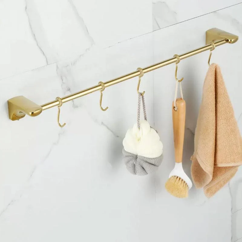 Traditional Bathroom Hardware Gold Bath Shelf Bathroom Accessory Kit -Bathlova