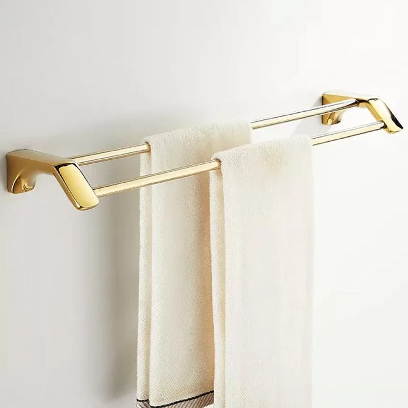 Traditional Bathroom Hardware Gold Bath Shelf Bathroom Accessory Kit -Bathlova