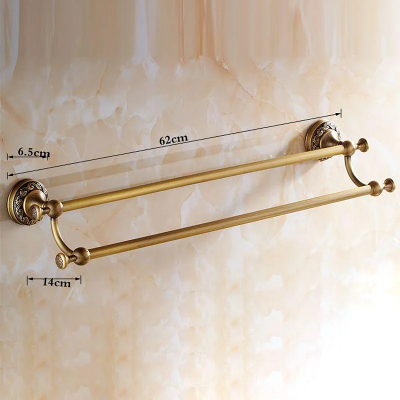 Traditional Brass Bathroom Accessory Set Brushed Bronze Bathroom Set -Bathlova