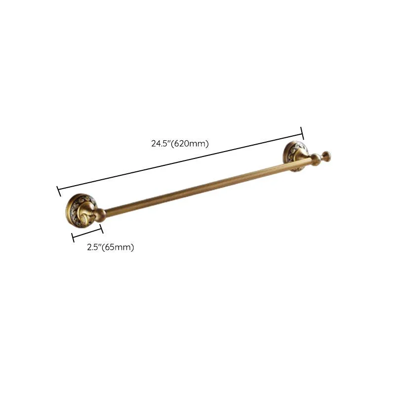 Traditional Brass Bathroom Accessory Set Brushed Bronze Bathroom Set -Bathlova