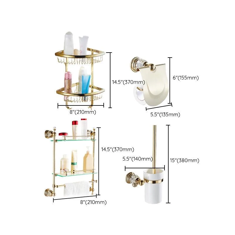 Traditional Brass Metal Bathroom Accessory As Individual Or As a Set -Bathlova