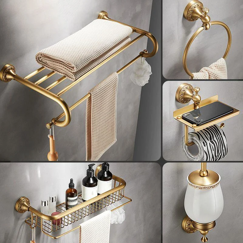 Traditional Brushed Brass Bathroom Accessory As Individual Or As a Set -Bathlova