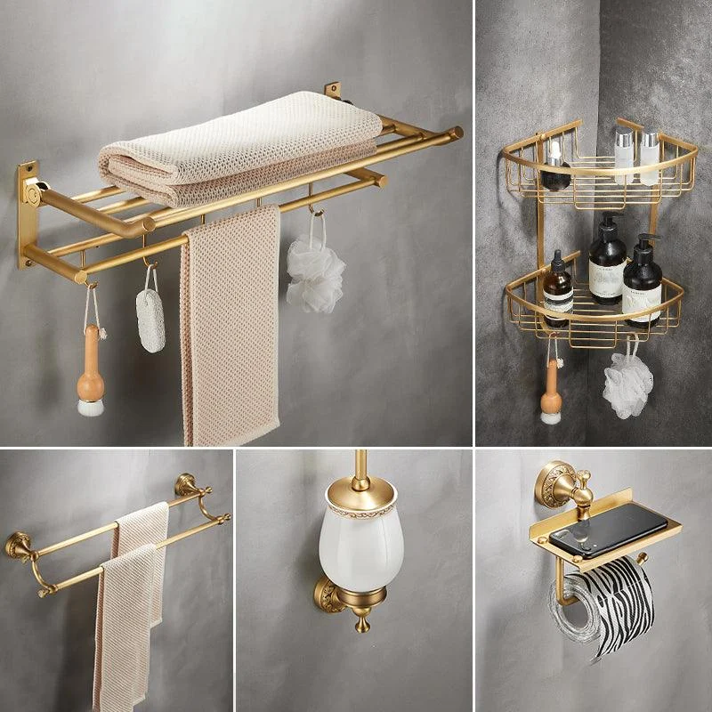 Traditional Brushed Brass Bathroom Accessory As Individual Or As a Set -Bathlova