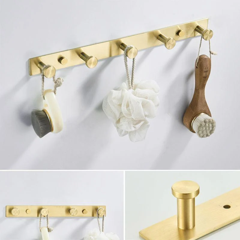 Traditional Brushed Brass Bathroom Accessory As Individual Or As a Set in Metal -Bathlova