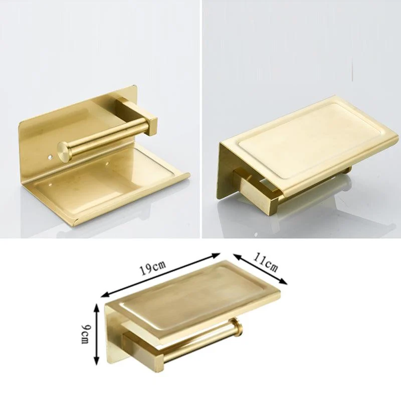 Traditional Brushed Brass Bathroom Accessory As Individual Or As a Set in Metal -Bathlova