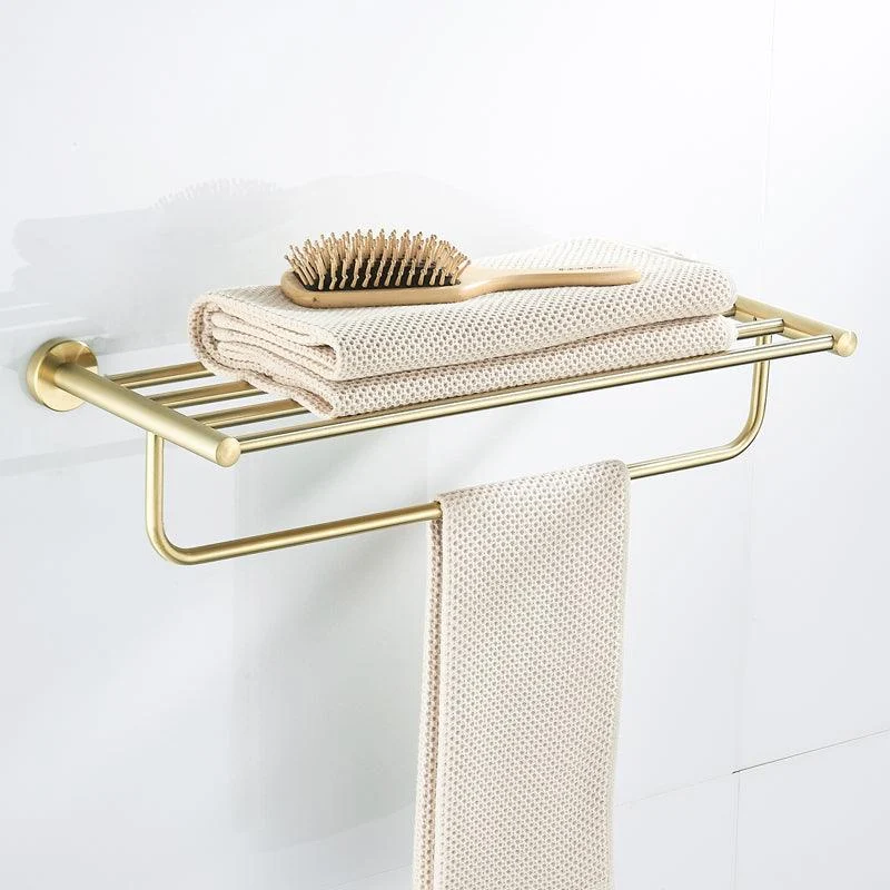 Traditional Brushed Brass Bathroom Accessory As Individual Or As a Set in Metal -Bathlova